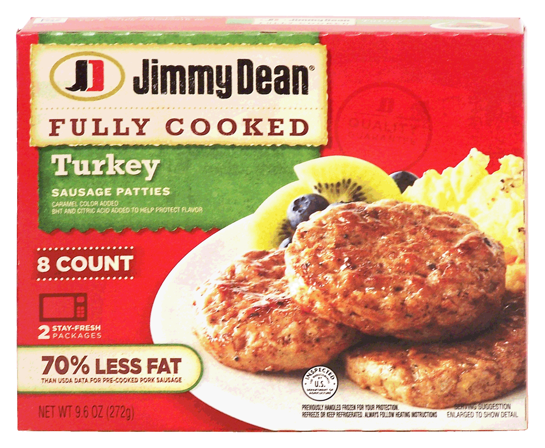 Jimmy Dean  turkey sausage patties, 8-count, fully cooked Full-Size Picture